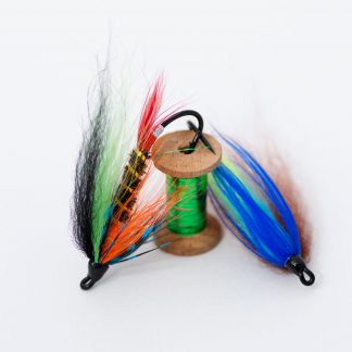 Salmon fly pins & brooches